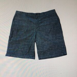 Men's Blue Plaid Shorts